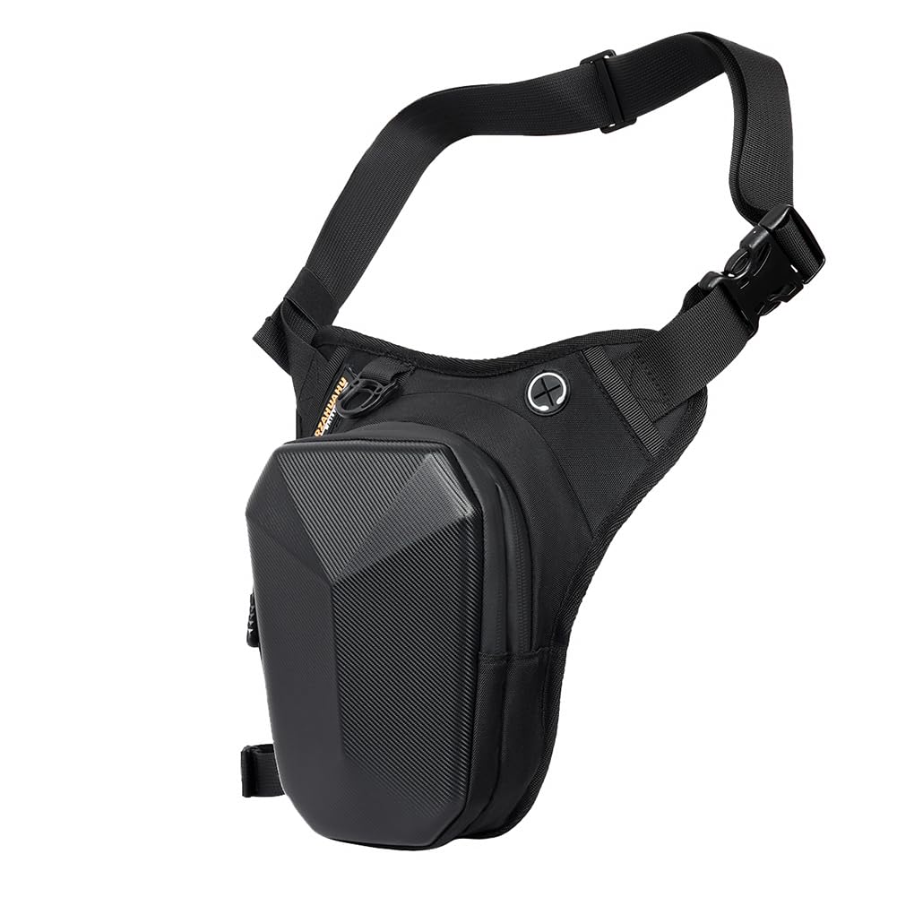 Gutriff Marsupio Cosciale e da Gamba per Uomo e Donna, Marsupio Sportivo da Gamba con Multitasche per Corsa, Ciclismo, Moto, Sport e Lavoro