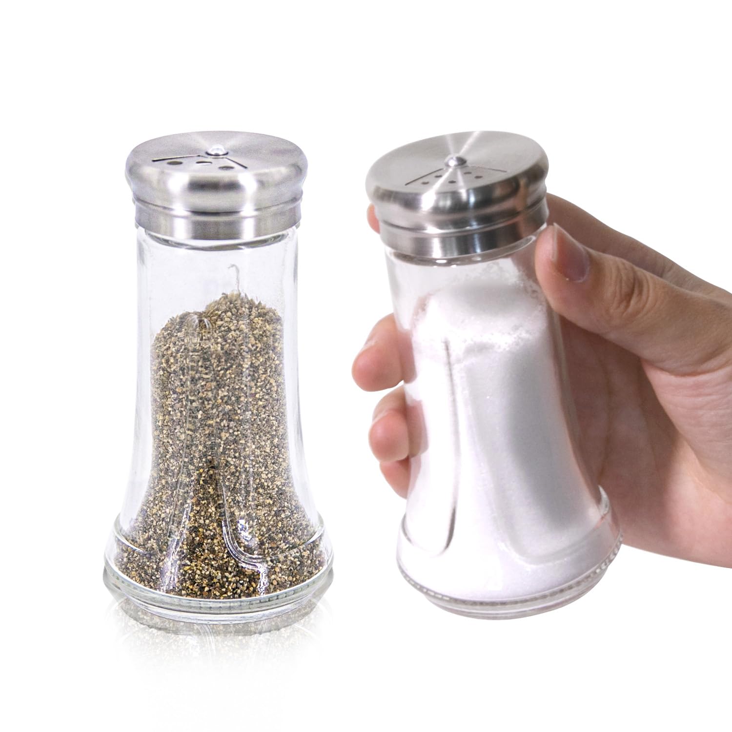 Amazon.com: Salt & Pepper Shaker Set for Kitchen - 4 oz