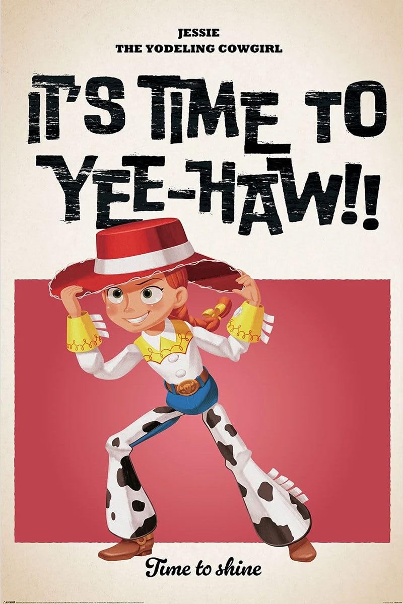 Grindstore Toy Story (It's Time to Yeehaw) Maxi Poster - Laminated Large Wall Art Print, Wall Decor, Home Office Classroom Decoration, Gift Idea, Decorative Print 91.5x61cm