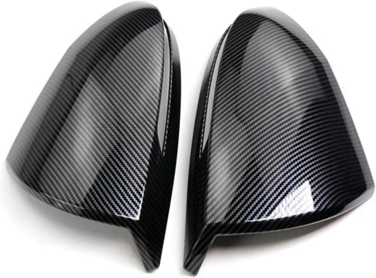 XJPGHA Wing Mirror Covers Caps for Hyundai Tucson NX4 2021-2023, Sturdy Durable Cover Housing Door Mirror Vehicle Accessory Rearview Side Covers,Carbon Fiber Texture