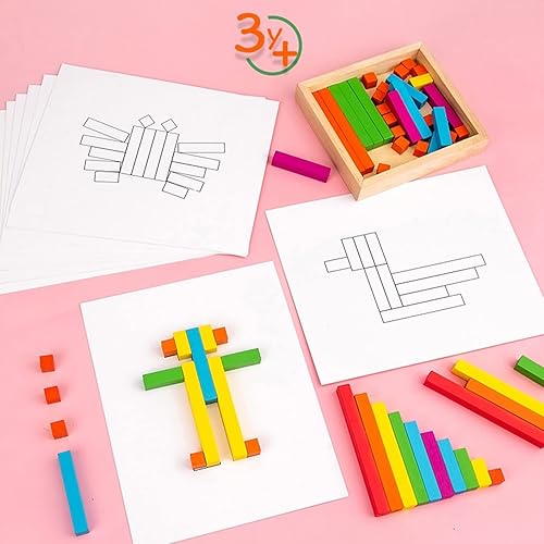 Miniatura 4 de Varillas de números matemáticos, valiosos palos de conteo de colores brillantes para niños para contar