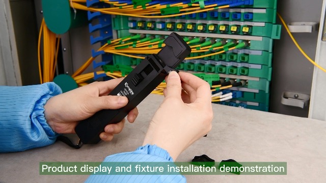 Image of Metal Material Komshine KFI-35 Fiber Optic Identifier Break Checker Get Fast 800-1700nm with 4 Adapters