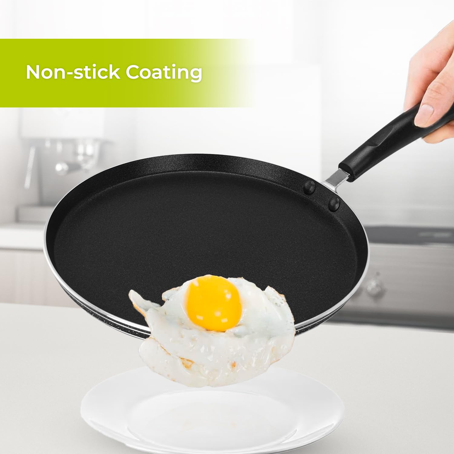 AKH HOUSEWARE Preiu Non Stick Pancake Pan 30C | Crepe Pan | Suitable