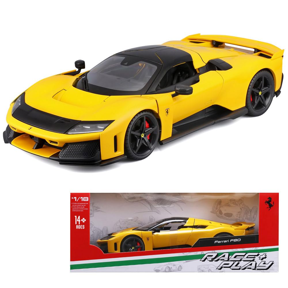 Amazon.com: Xiangtat 1/18 Model Car Compatible with Ferrari F80