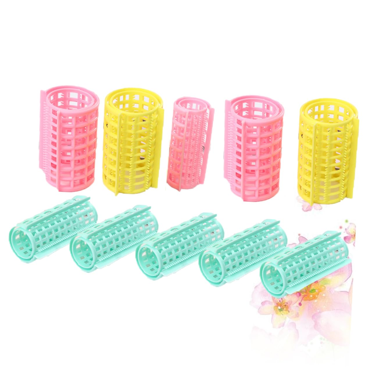Beaupretty 36 Bigoudis à Cheveux en Plastique, Outils de Coiffure Auto-agrippants, Faciles à Utiliser sur Cheveux Secs, Humides Mouillés, Maison et L'hôtel Plusieurs styles