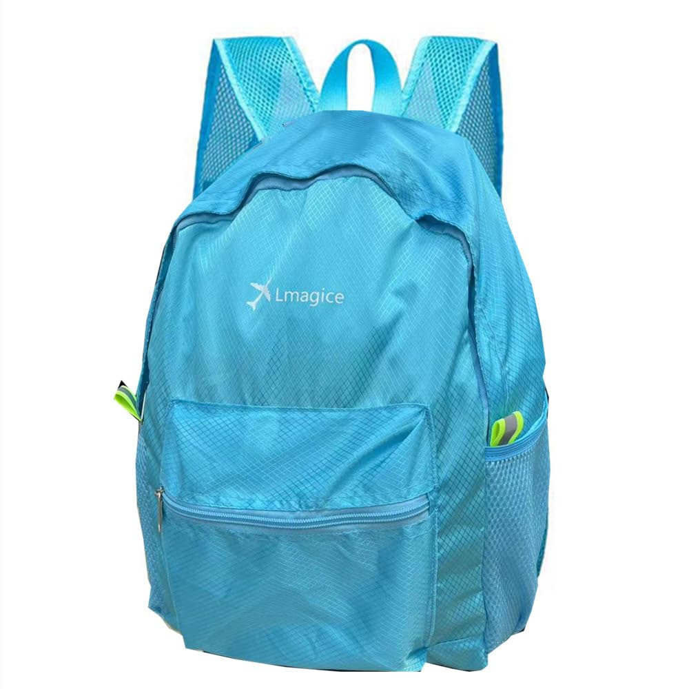 Lmagice Lightweight foldaLmagic Lightweight Foldable 30L Backpack Outdoor Mountaineering Bag Travel Backpack Blue