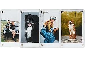 Polaroid Film Fridge Magnets 2x3, 4 Pack/8 Frames