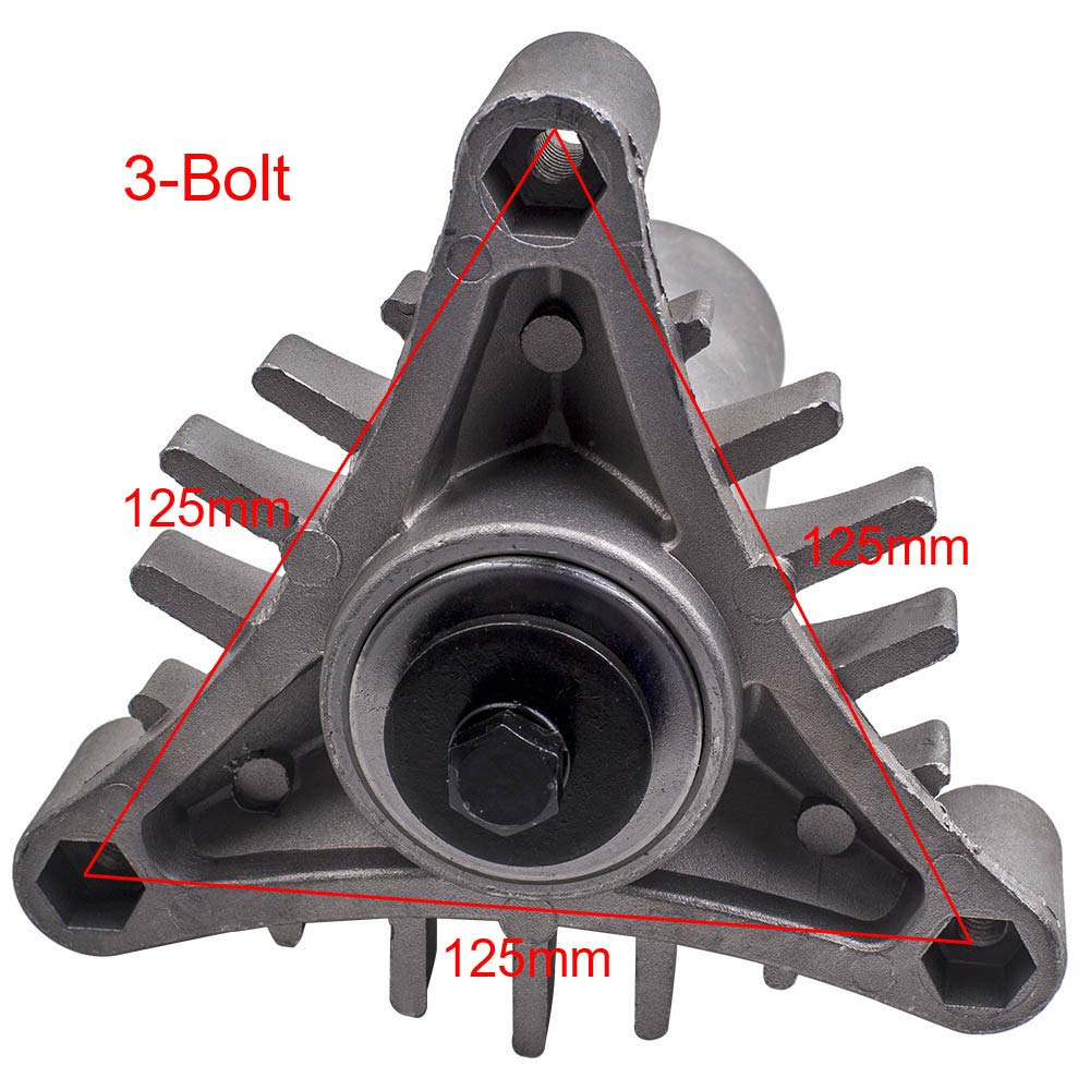 maXpeedingrods 2x Husillo de cuchilla para cortacésped, tractor cortacésped para Husqvarna AYP Jonsered 36" 38" 42" 532128285 128774 Reemplazo de husillo de cubierta