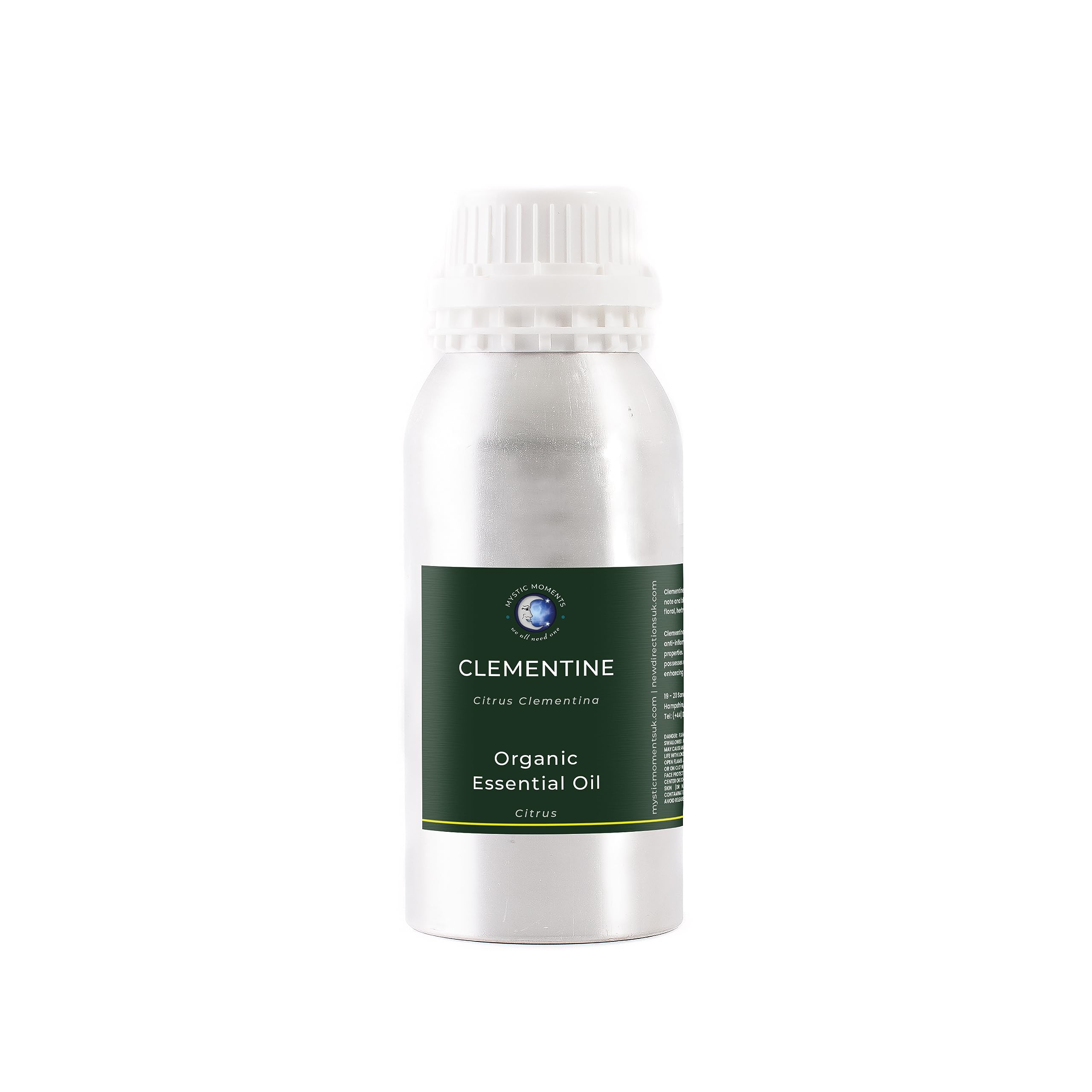 Mystic Moments | Clementine Organic Essential Oil 500g (Citrus Clementina) | Sweet Citrus Aromatherapy Oil for Diffusers & Uplifting Home Ambience