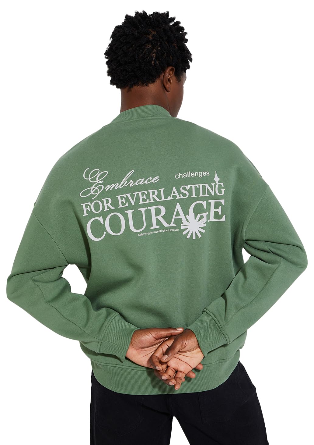 max Men's Cotton Blend Crew Neck URB_N Oversized Back Printed Sweatshirt-picture-43