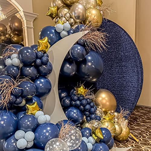 Image of KBZVNAF Navy Blue Latex Party Balloons 50 Pack 12 inch