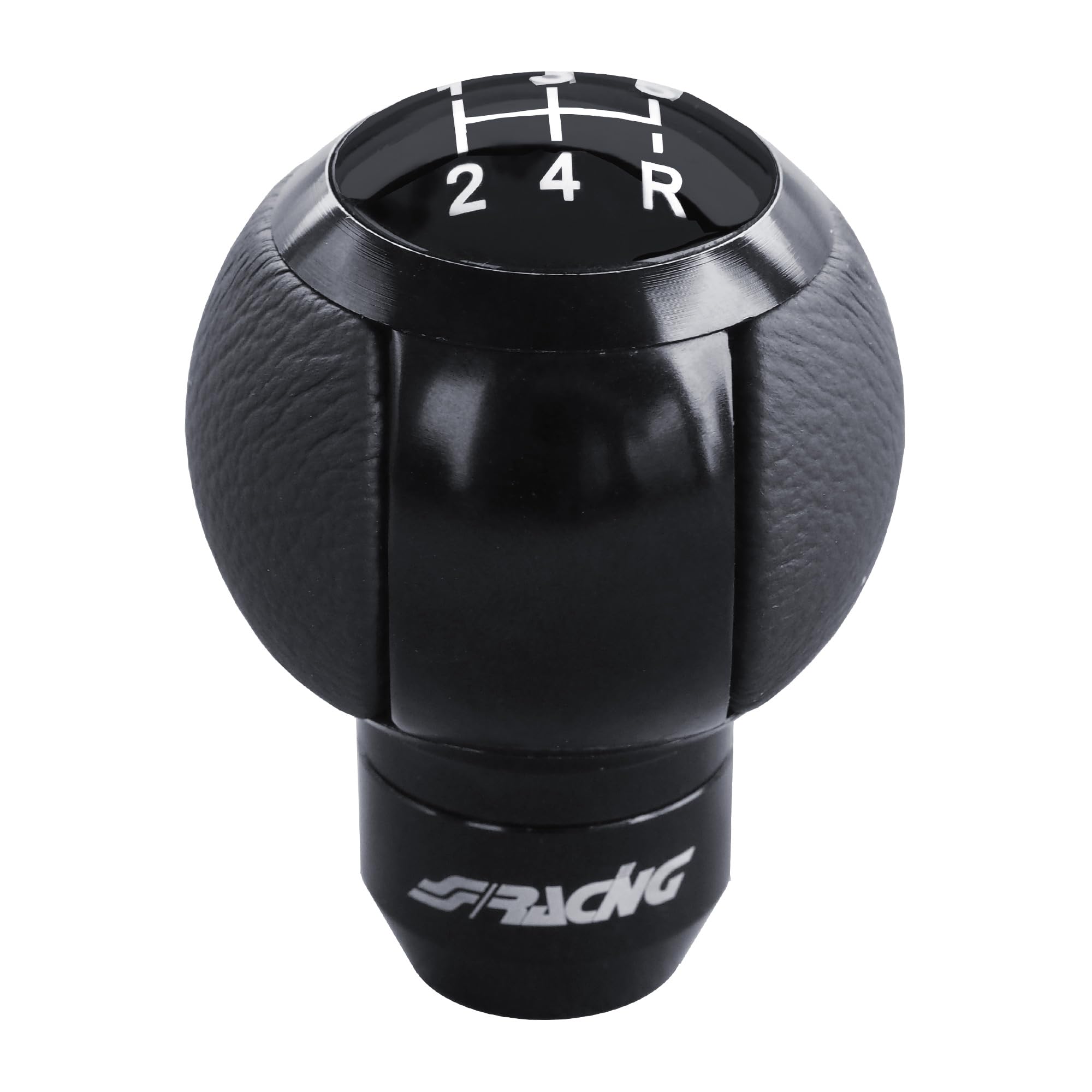 Simoni Racing Gear Knob SLOT - Aluminium/Black Eco-Leather
