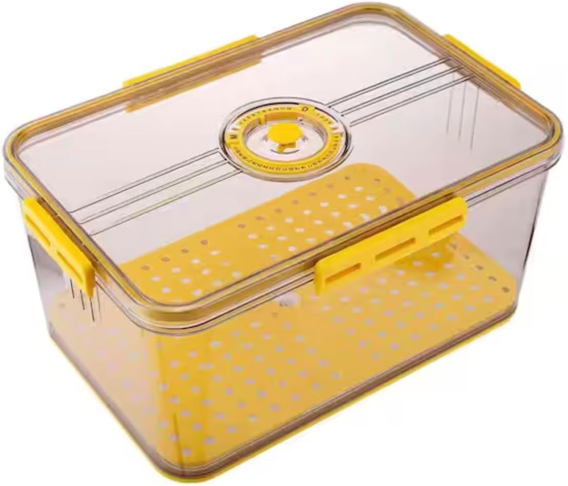 Airtight Bread Storage Container, Yellow KU97969
