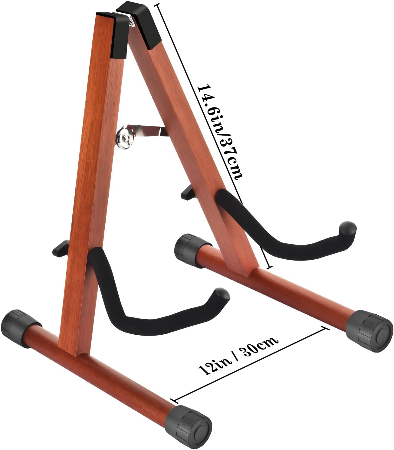 MOREYES Guitar Stand, Acoustic Guitar Stand, Folding A-Frame Electric Guitar Stand, Wooden Guitar Stands Floor For School Music Program, Concerts & Multiple Users, Easy to Assemble