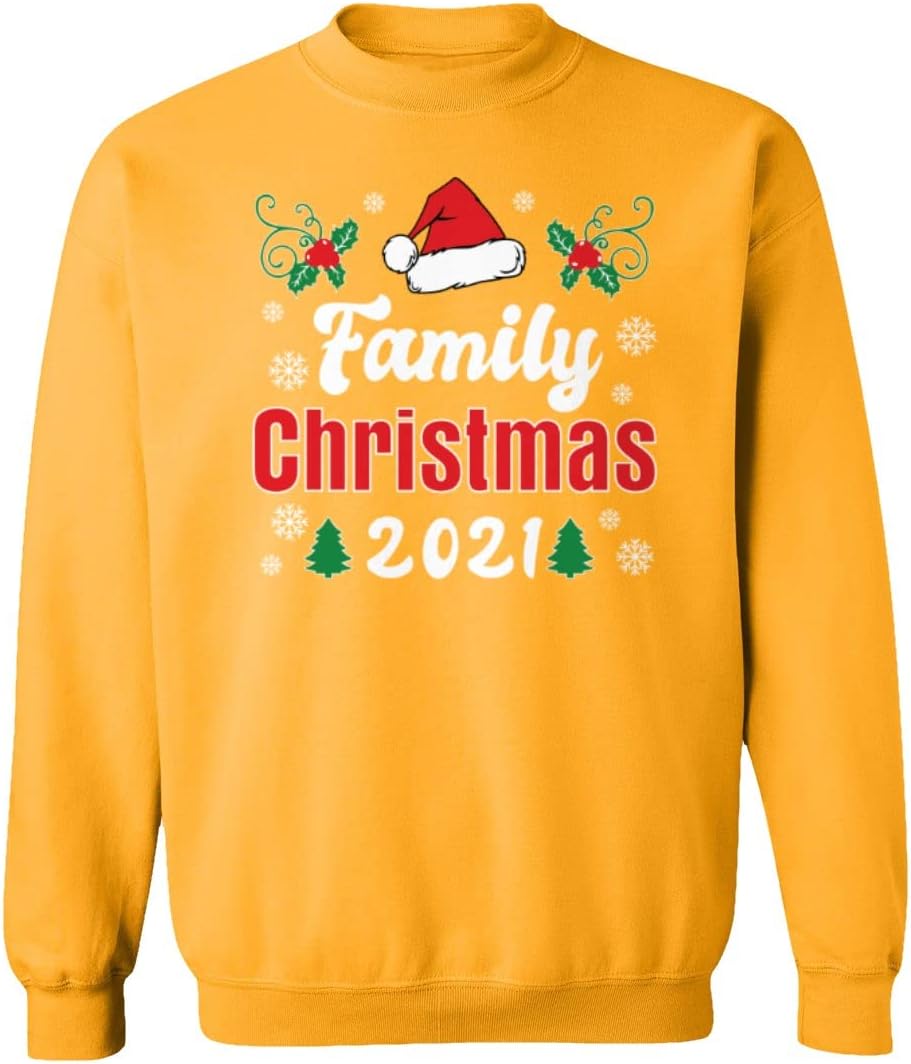 Family Christmas 2021 Xmas Unisex Sweatshirt Crewneck Sweater