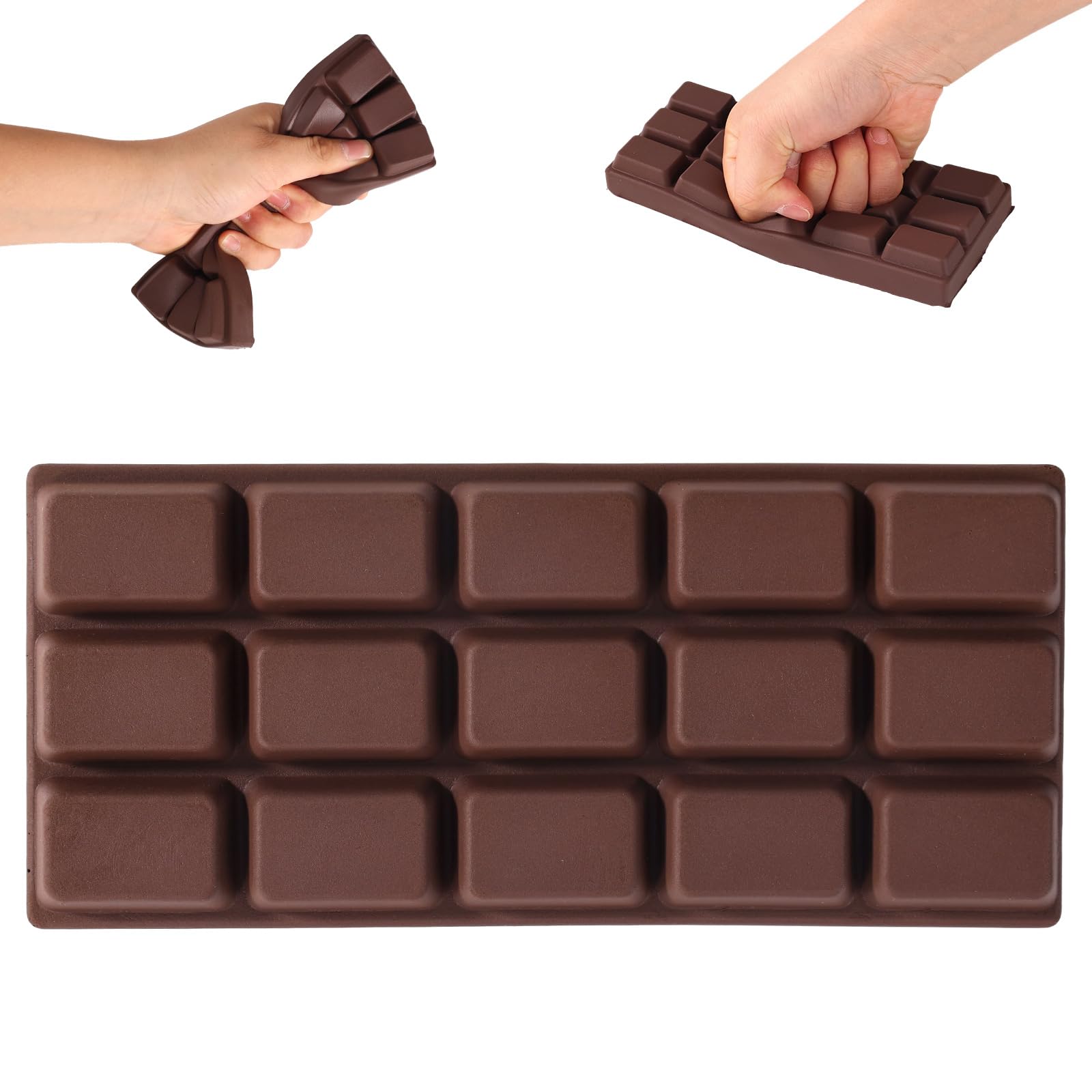 Slow Rising Chocolate Bar Squishy, Chocolate Squeeze Toy Squishy Slow Rise Soft Fidget Toy for Party Favor Gift