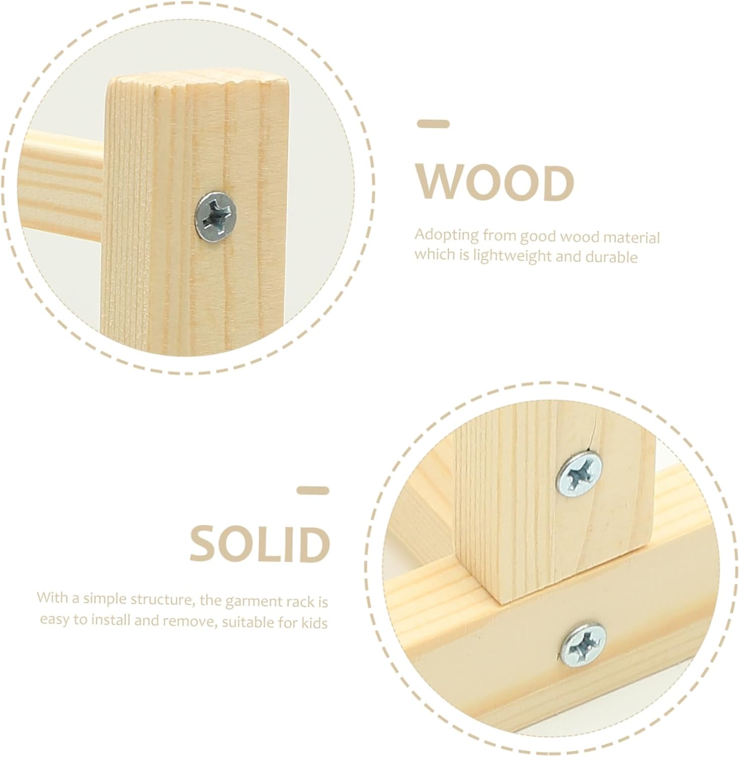 VICASKY 1set Doll Clothing Storage Stand Doll Dress Hanger Rack Dress Hangers for