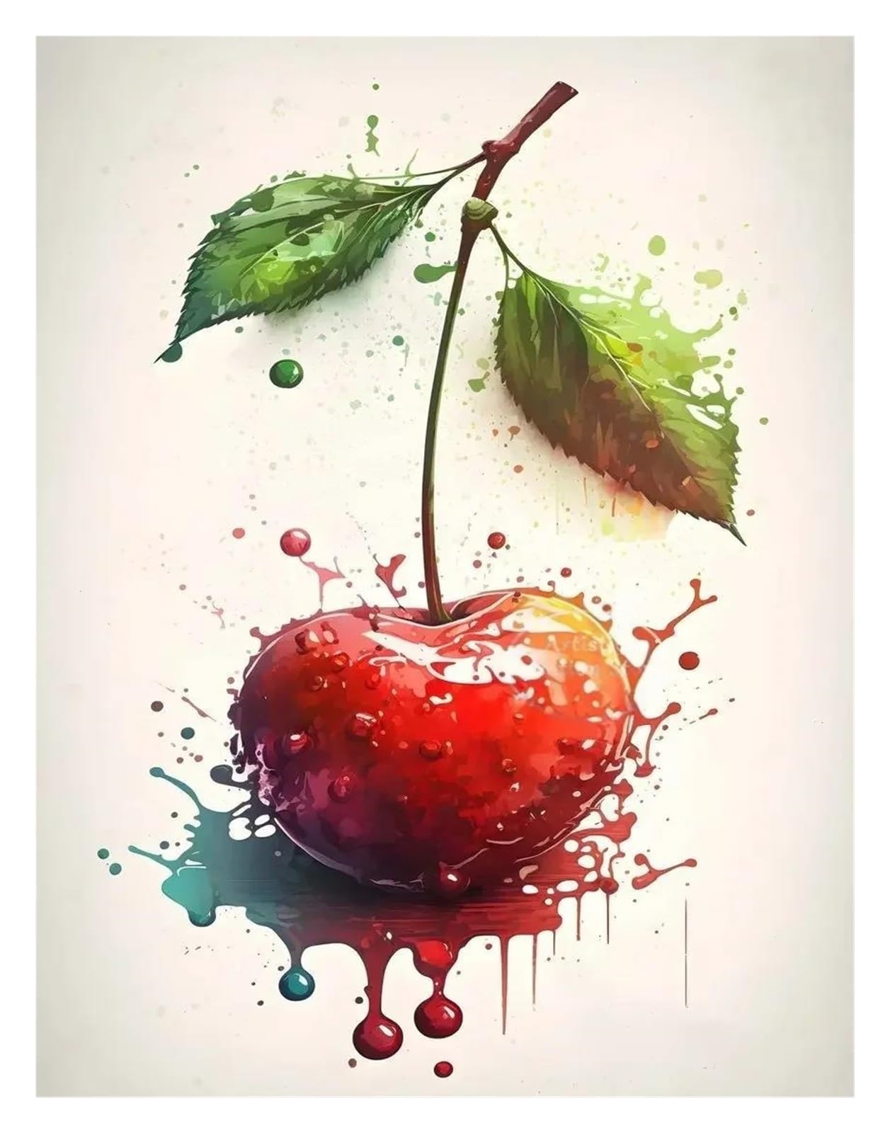 Byambd A Esthetic Pictures Juicy Fruit Watermelon Banan Grape Posters Prints Canvas Painting Wall Rt Pictures For Living Room Bedroom Home Decor(,50X70cm)