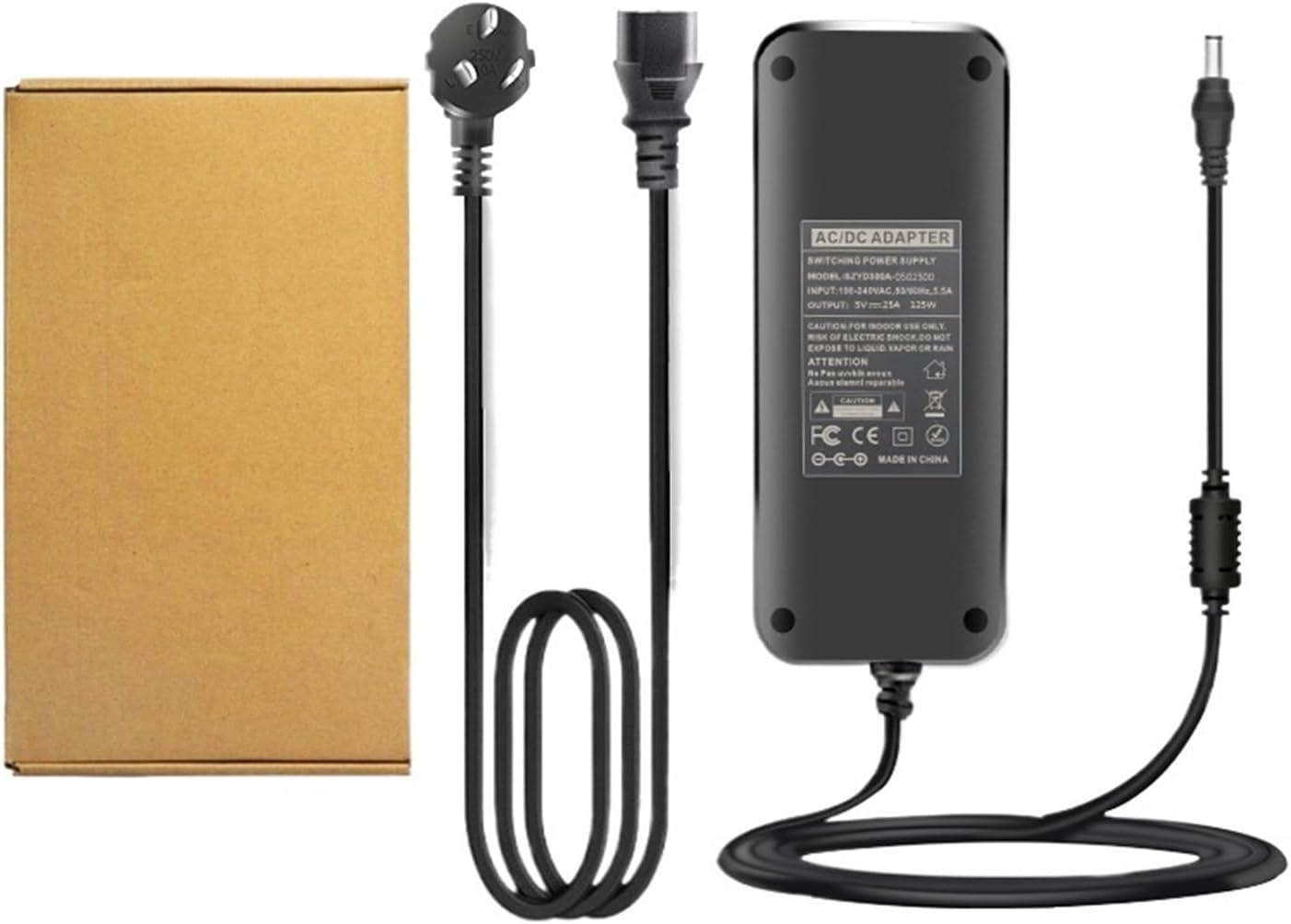 5V 10A Switching Power Adapter 5V 15A 20A DC Power Supply 25A DC Regulated Display Monitoring Power Supply(5V20A 100W)