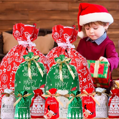 Amazon – 32-Pc Christmas Drawstring Gift Bag Set - image 6