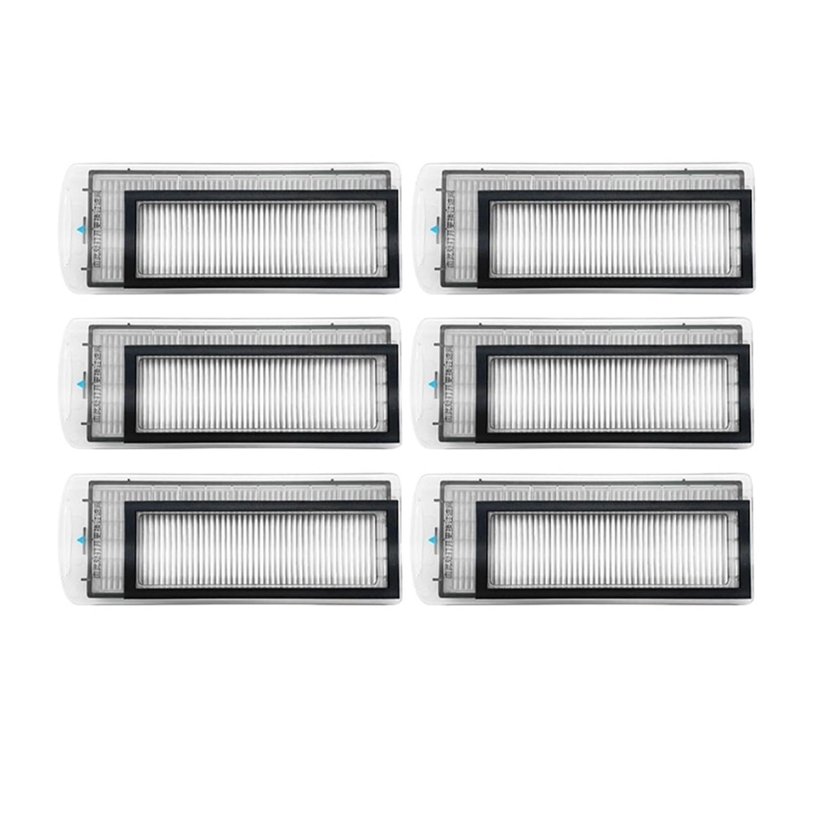 Eezii 6Pcs Vacuum Cleaner Robot Filter Replacement Sweeper Filters Screen Vacuum Filter Element Replacement ，Compatible For Narwal，J1 J2 T10