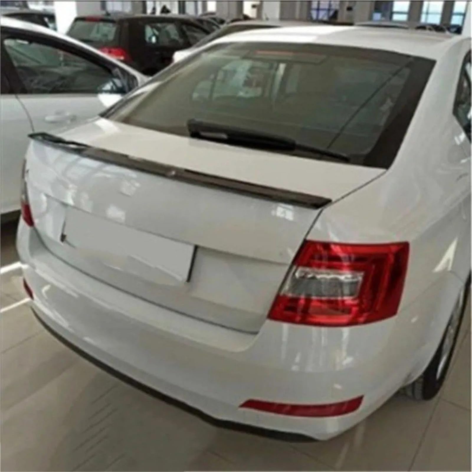Dla Skoda Dla Octavia 2015-2017 Spoiler Bagażnika Lotka Tylny Skrzydło Na Klapie Spojler Tylny Trunk Wing