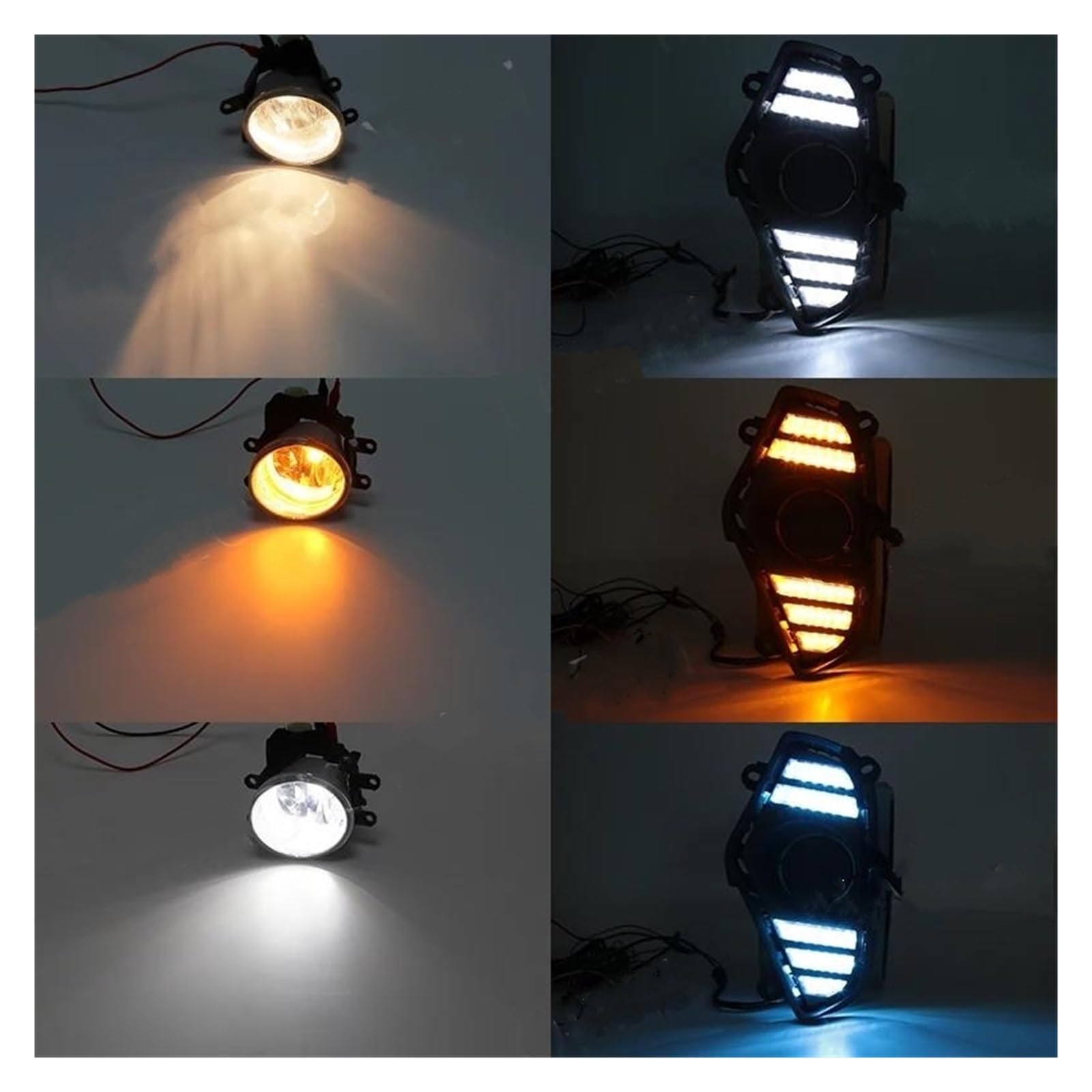 Luces De Circulación Diurna DRL Para Toyota RAV4 2018-2022 Faros Antiniebla Bisel Parachoques, Conducción 12 V Faros Antiniebla Led(DRL Halogen Fog)