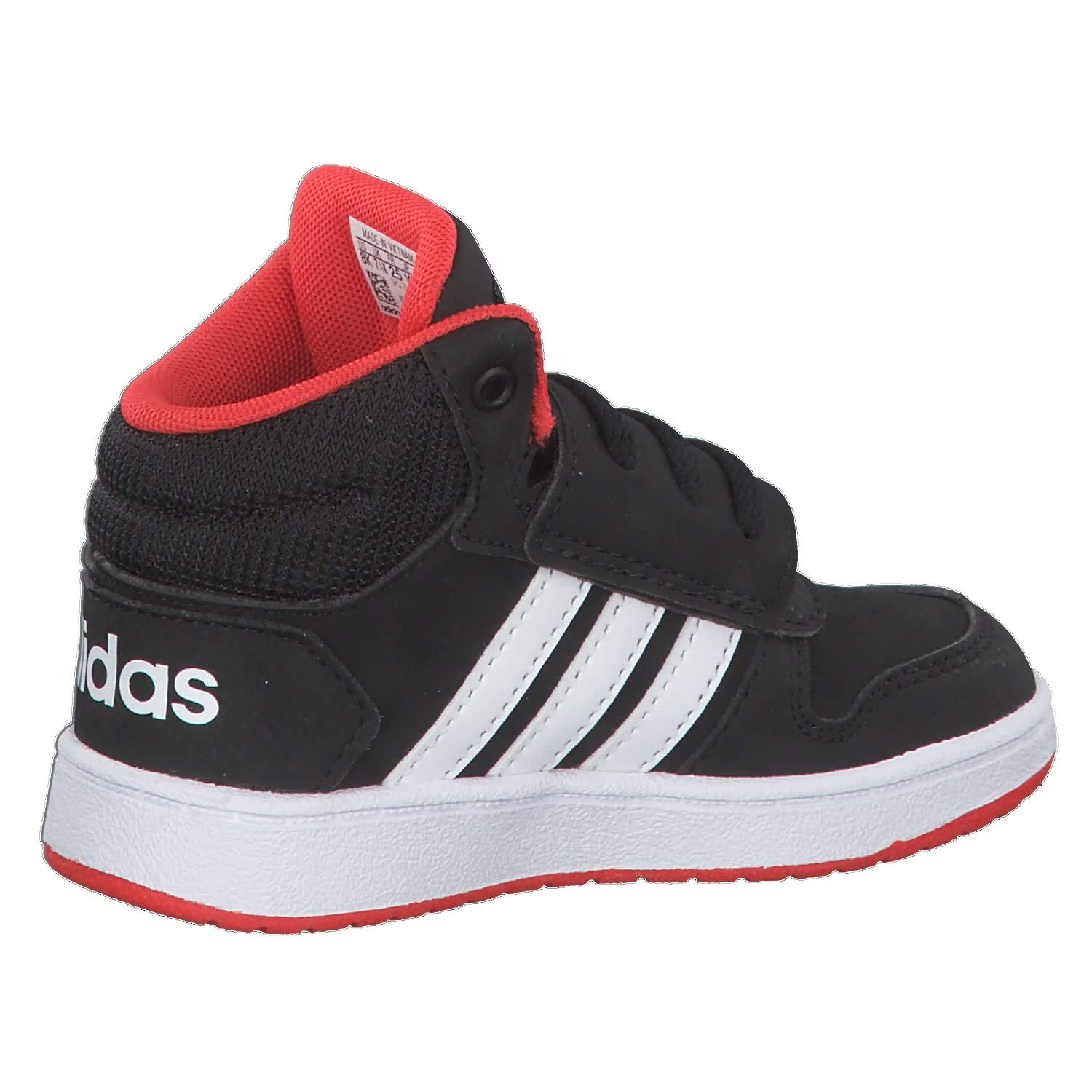 Adidas B75945 Unisex bebé Zapatillas de Gimnasia, Negro (Core Black/FTWR White/Hi/Res Red S18 Core Black/FTWR White/Hi/Res Red S18), 18 EU