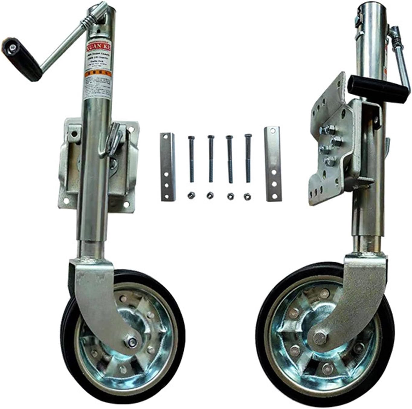 Boat Trailer Jack - Trailer Jack Wheel, Jockey Wheel Heavy Load Trailer 20cm, Folding Jockey Wheel Support, Capacity 750 Kg, Lift 25cm, for Boat, Motorhome, Yacht, Caravan