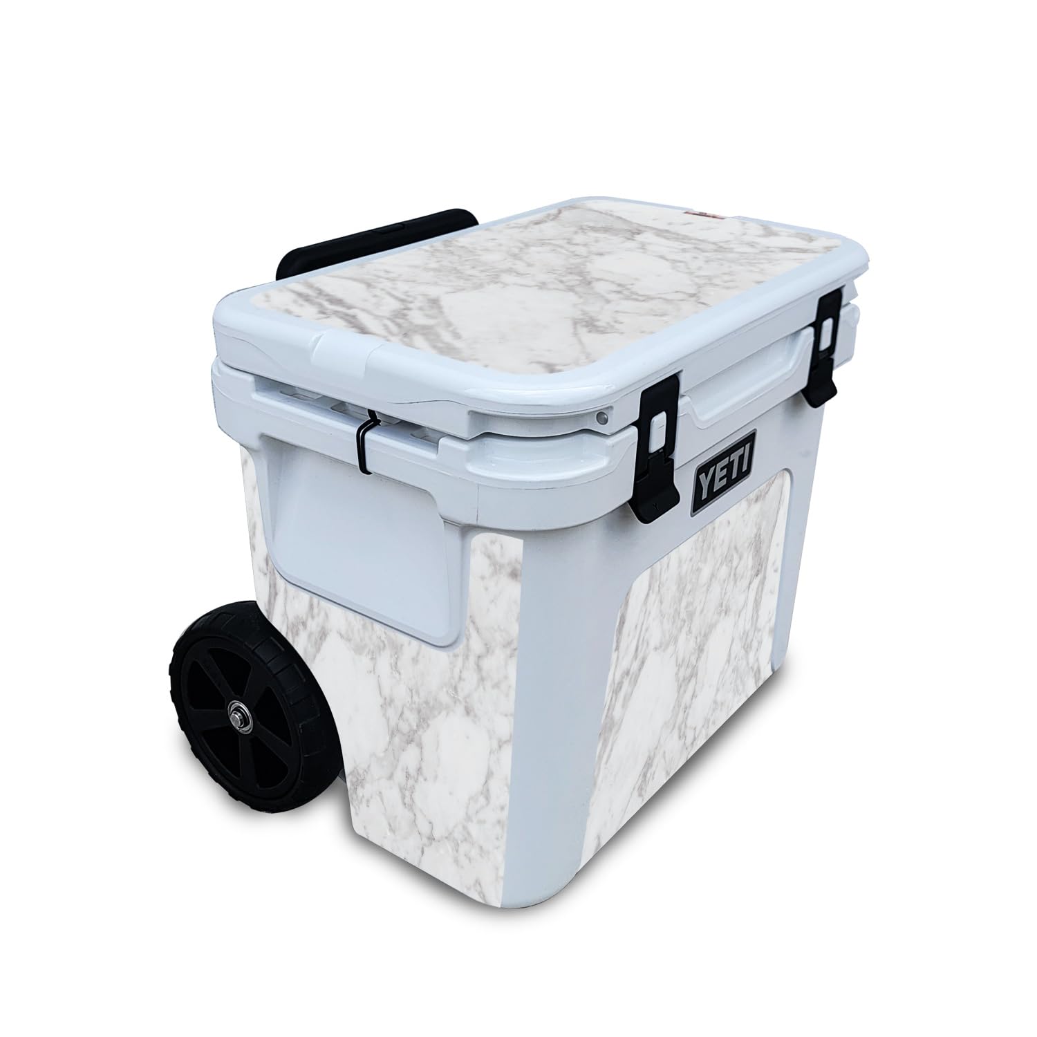 Skin Compatible with Yeti Roadie 32 Wheeled Cooler - Frost Marble - Premium 3M Vinyl Protective Wrap Decal Cover - Easy to Apply | Crafted in The USA by MightySkins
