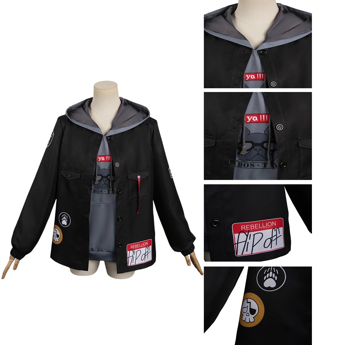 Amazon.co.jp: [YAYANA]河原木桃香コスプレ 2点セット パーカー