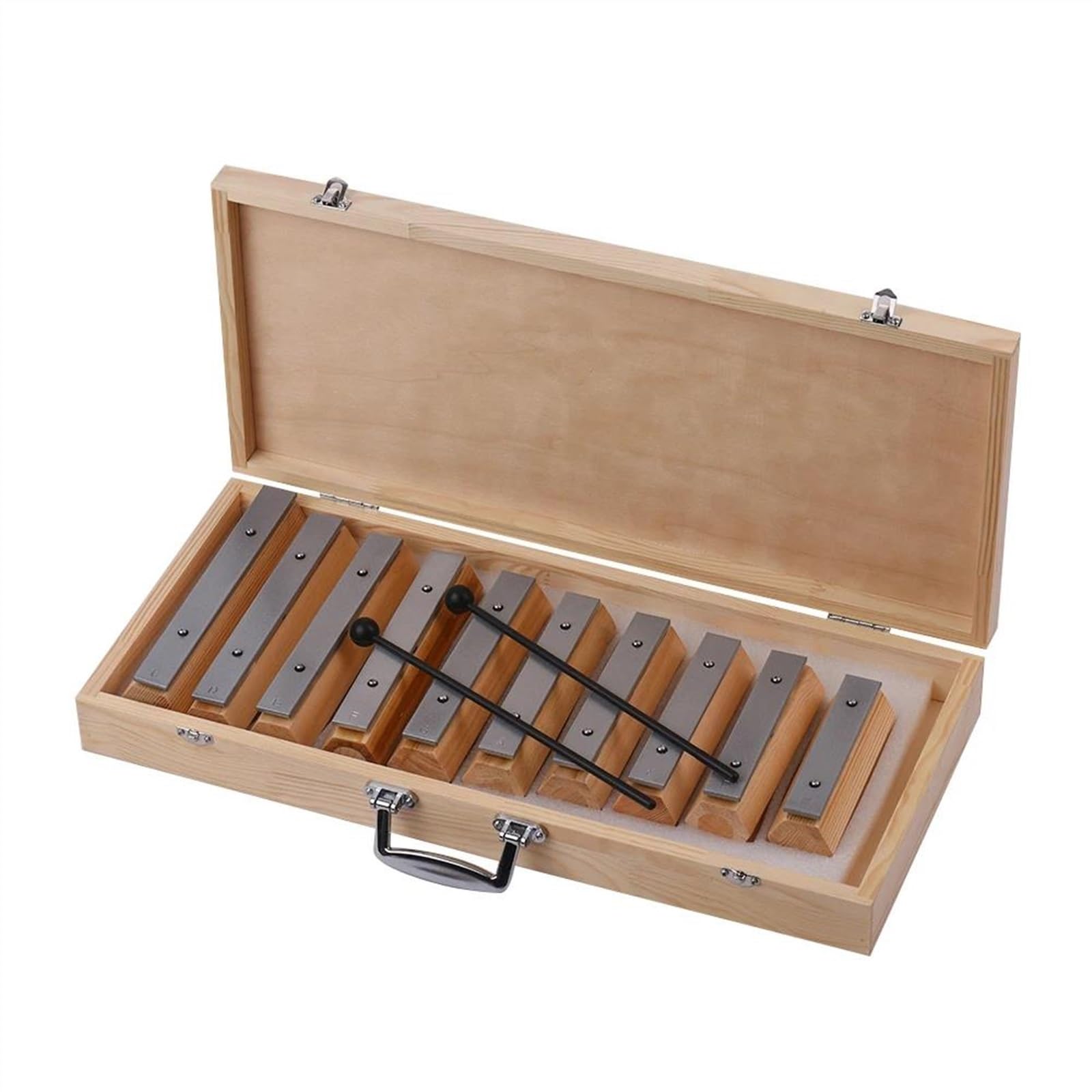 Instrumento de percusión de diseño desconectado Glockenspiel de 10 notas para entrenamiento de ritmo musical Kit De Glockenspiel Profesional