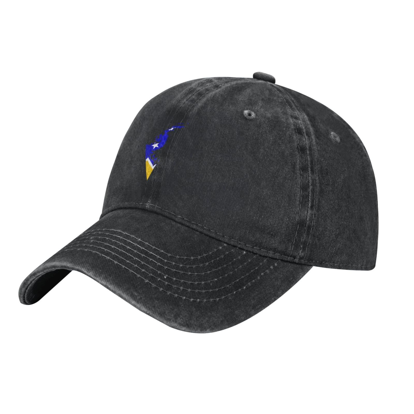 Smazdfxx Unisex Black Flag Map Of Chilean Antarctic Territory, Magallanes Y Antártica Chilena Region Baseball Cap Womenhat Golf Caps