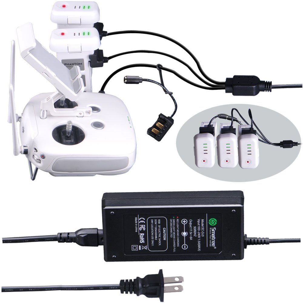 Smatree 105w Battery Charger For Dji Phantom Professional