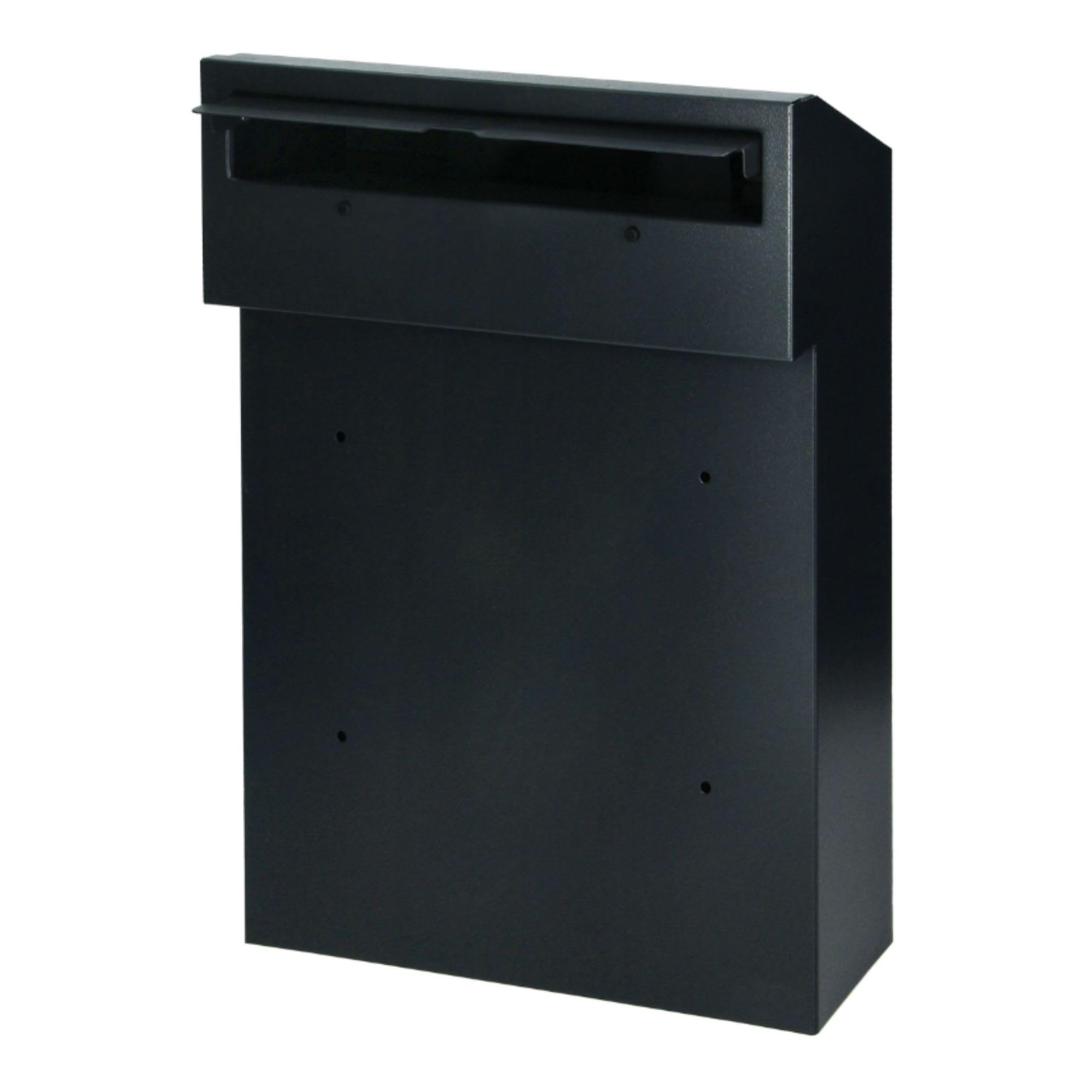 Cassetta Postale da Esterno Passante in Acciaio Zincato Vari Colori Set di 2 Chiavi Cassetta della Posta da Esterno Buca Lettere Formato C4 Montaggio su Recinzione o da Incasso (antracite)