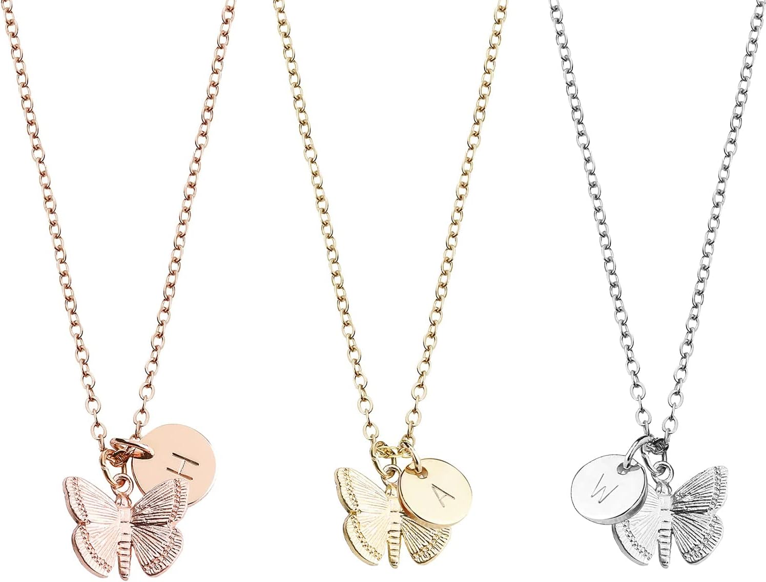 MignonandMignon Gifts For 8 Years Old Girls Dainty Butterfly Necklace Gold for Fall Jewelry Inspirational Spring - 3BFN