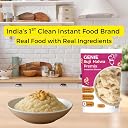 Genie Food Instant Ready to Eat Suji Ka Halwa (Sheera) | Made With Jaggery | Suji Halwa Sweet Dish | Ready in 10 mins | 100% Natural (Pack Of 3 x 50G) (SERVES 150G)| gallery image