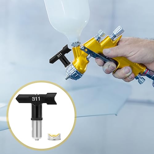 Miniatura 8 de Boquilla de aire reversible sin aire puntas de rociador sin aire Boquilla de pulverización para decoración de pared Accesorios de máquina de