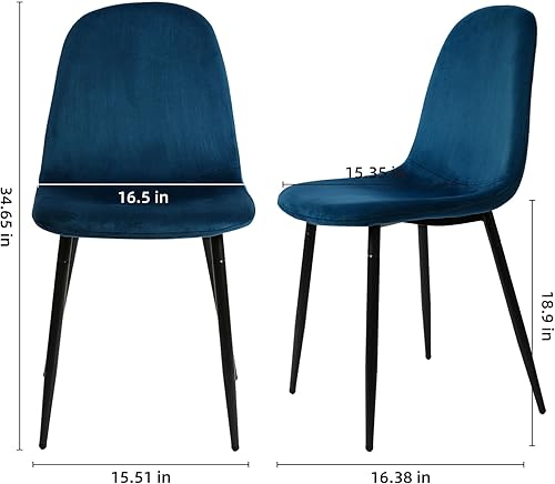 Miniatura 19 de CangLong - Silla de respaldo y asiento acojinado para silla, comedor. Gris,Azul oscuro,Verde oscuro,amarillo terroso,Gris1