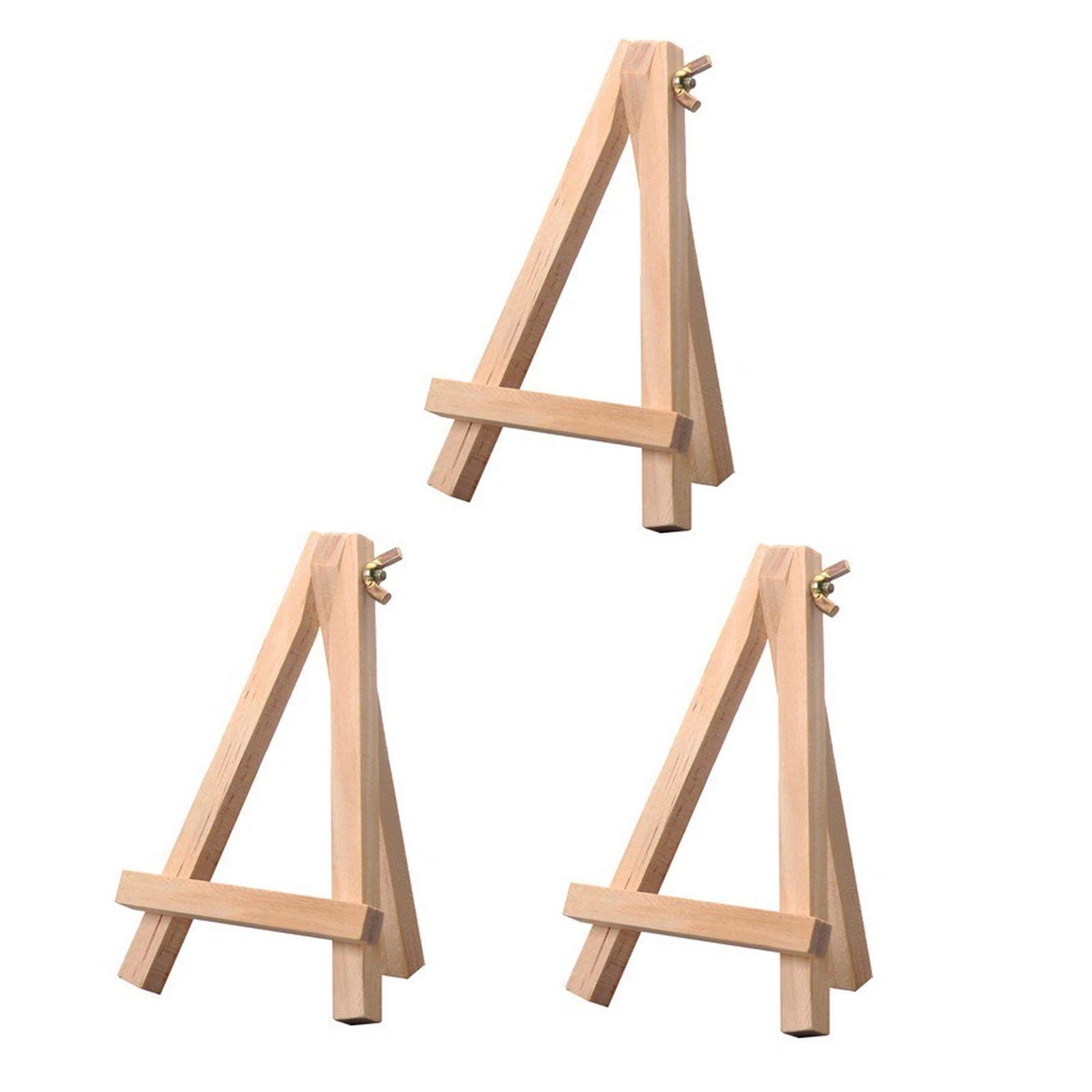 Amazon.co.jp: 3本 多機能 号 木製イーゼル 写真立て 卓上タイプ 卓上