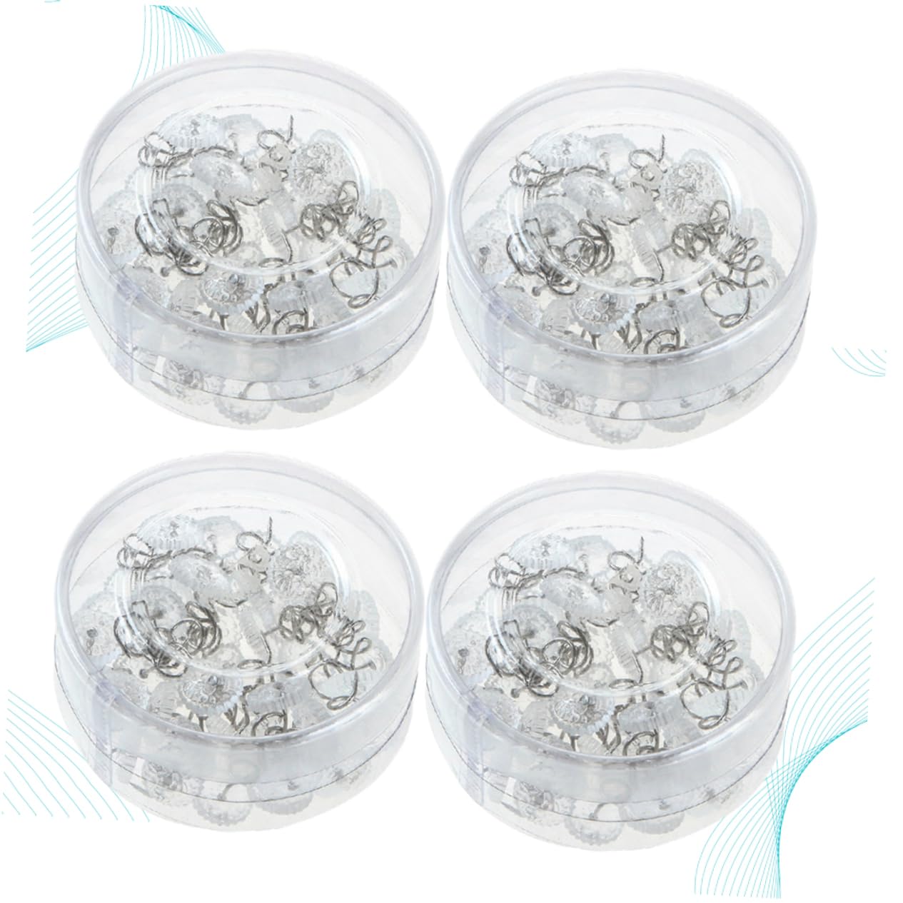 Happyyami 4 Boxes Twisted Nail Upholstery Pins for Secure Slipcovers Bedding and Tablecloths and Compact Fastener Clips for Sofa Blanket and Bed Sheet Stability