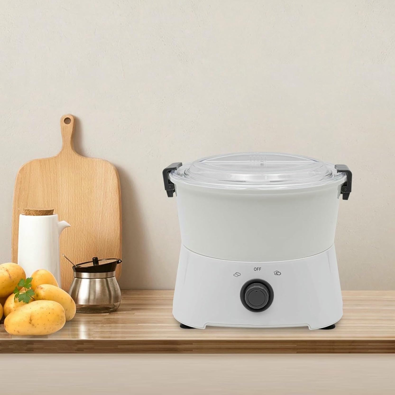 Pelador de patatas eléctrico, pelador automático de patatas, máquina comercial para pelar verduras y frutas, con accionamiento de un solo botón, portátil, centrifugador, para uso doméstico, cocina,