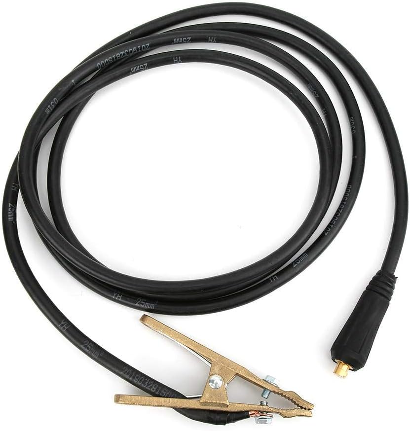 Welding Ground Clamp Assembly - Terminal Lug Connector - MIG Welding Gun,260A TIG Welding Brass Ground Clamp MMA ARC Welder Earth Clamp 3Meter 25mm²