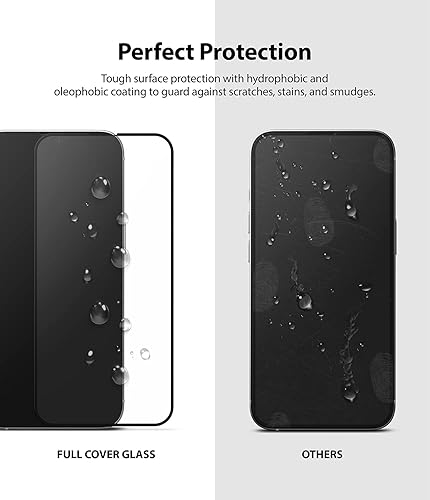 Miniatura 7 de Ringke Protector de pantalla de vidrio de cubierta completa compatible con iPhone 13 Pro Max, antiarañazos, compatible con fundas, cobertura