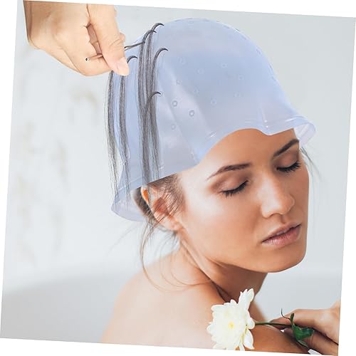 Reusable Silicone Hair Dye Cap with Hook - Salon Quality