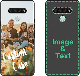 Custom Phone Case for LG Stylo 6 Personalized Photo Phone Cases Customized Gift for Birthday Xmas Valentines Friends Her Him, Uartify Protective LG Stylo 6 Black Case