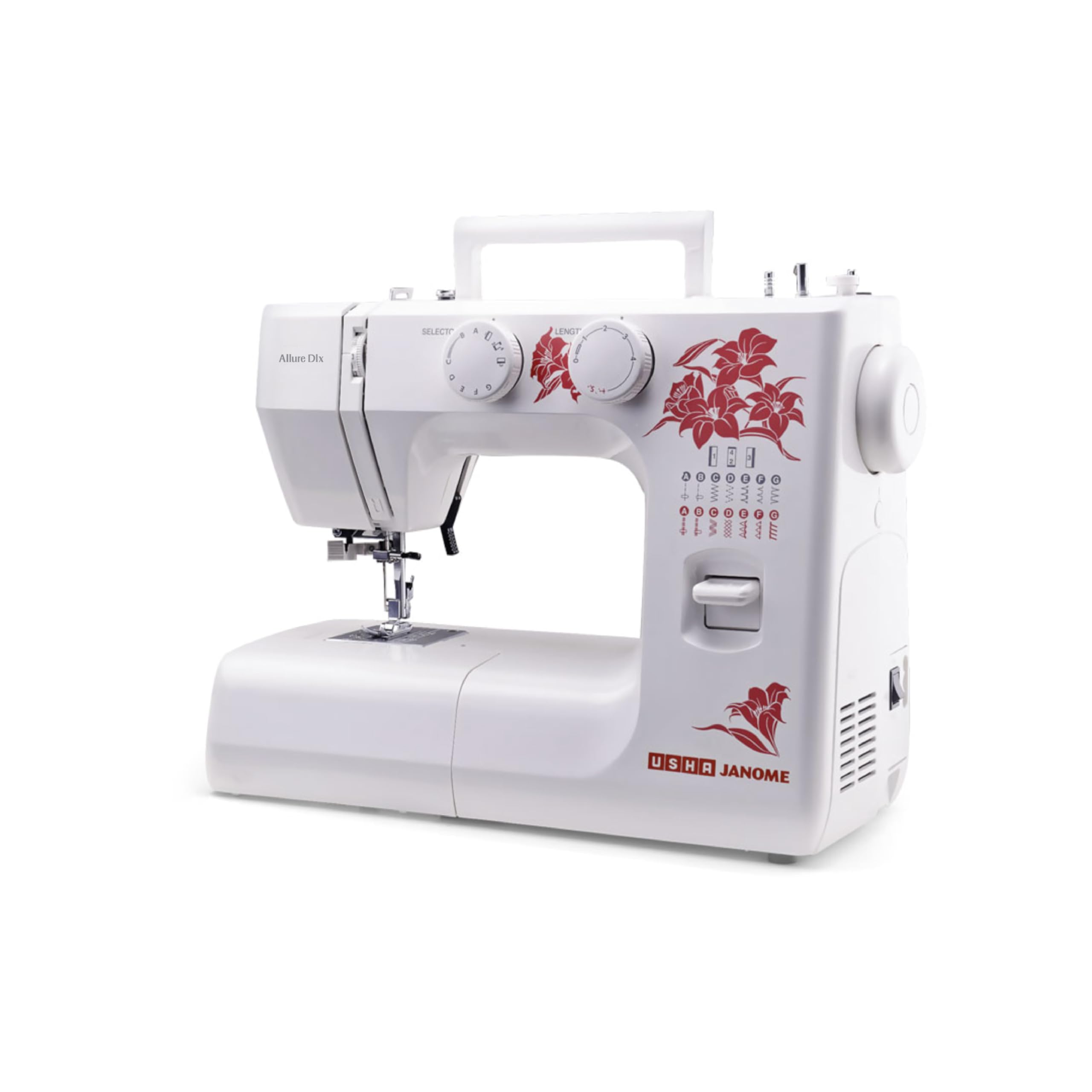 USHA JANOME Allure DLX Electric Sewing Machine -White — Amazon image 5