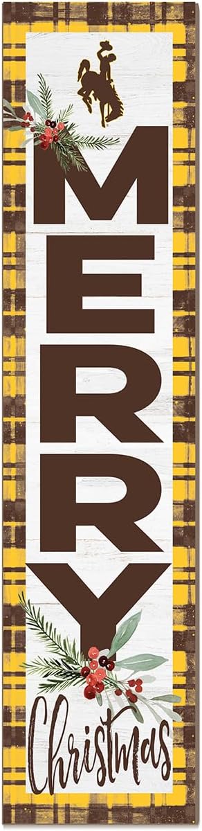 KH Sports Fan LSU Tigers Holiday Porch Leaner, 11x46 Inches, Tigers Outdoor Christmas Sign; Display Some Holiday Cheer with This LSU Fighting Tigers Christmas Sign