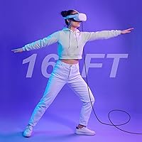 Vista 7 de SUPERUS Cable de enlace de 16 pies compatible con OculusMeta Quest 321 - Cable de carga USB C a USB C, cable de carga y transferencia de datos
