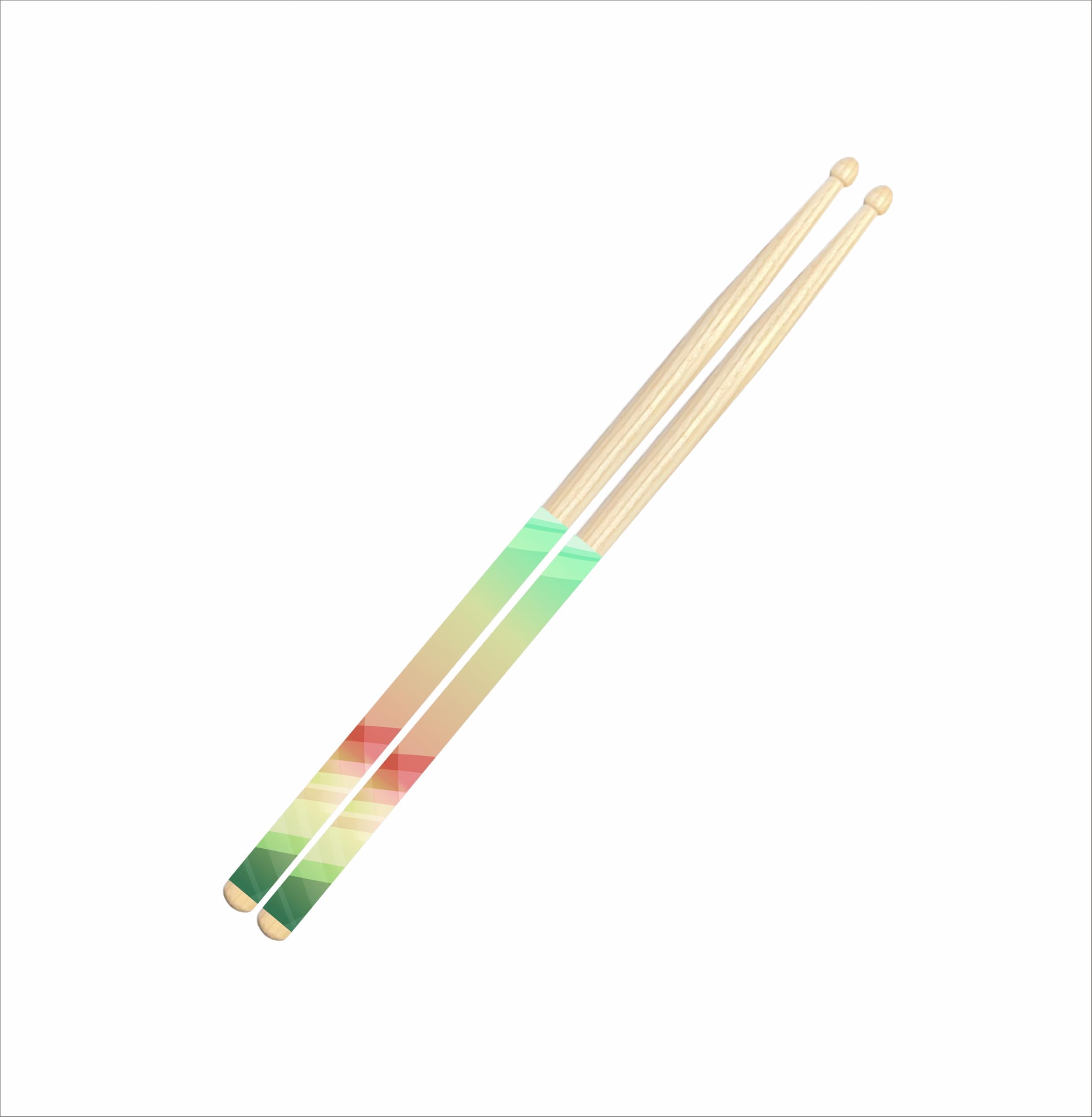 Graphics Designer Series (Design A89) Drum Sticks For Drums & Octapads (7A) With Transperent Rubber Grip,Best Drum sticks for kids,adults and pro musicians.